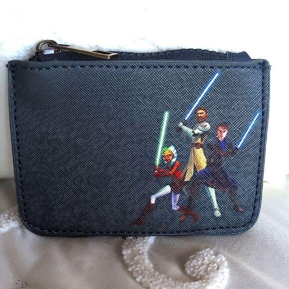 Star Wars Mini Zipper Credit Card- Money- Coin Wallet NWOT - Picture 2 of 9